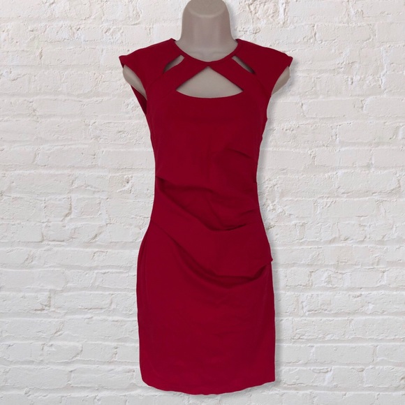 🍁Fall Sale🍁 Le Chateau Midi Dress with Cutouts - Picture 1 of 5